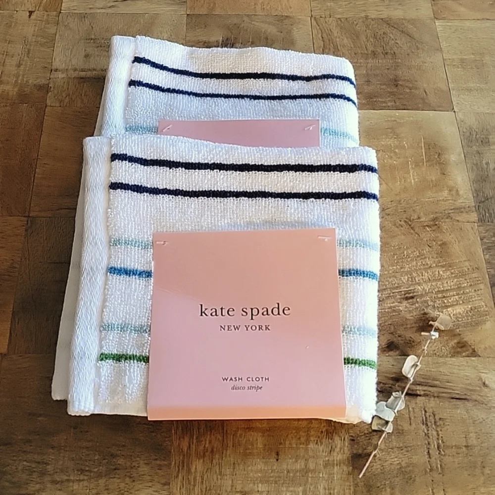 Kate Spade wash cloth set of 2